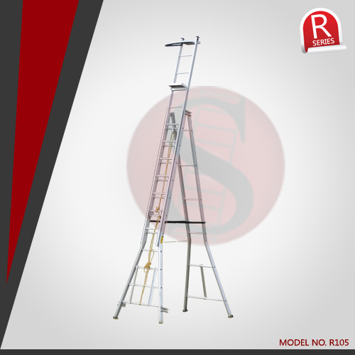 Aluminum Self Supporting Extension Ladders Handrail